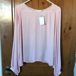 NWT Lush Pink Blouse XL